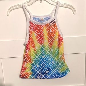 Panic at the disco rainbow color tank. Unique tank !!